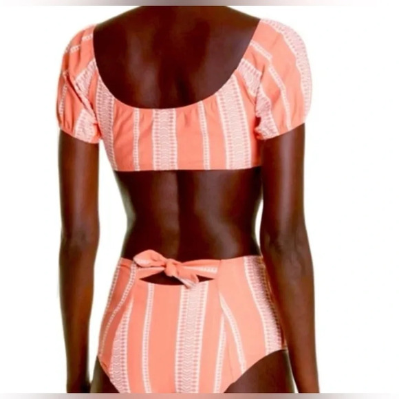 Lemlem Lucia Pouf Crop Bikini Top - Picture 2 of 6